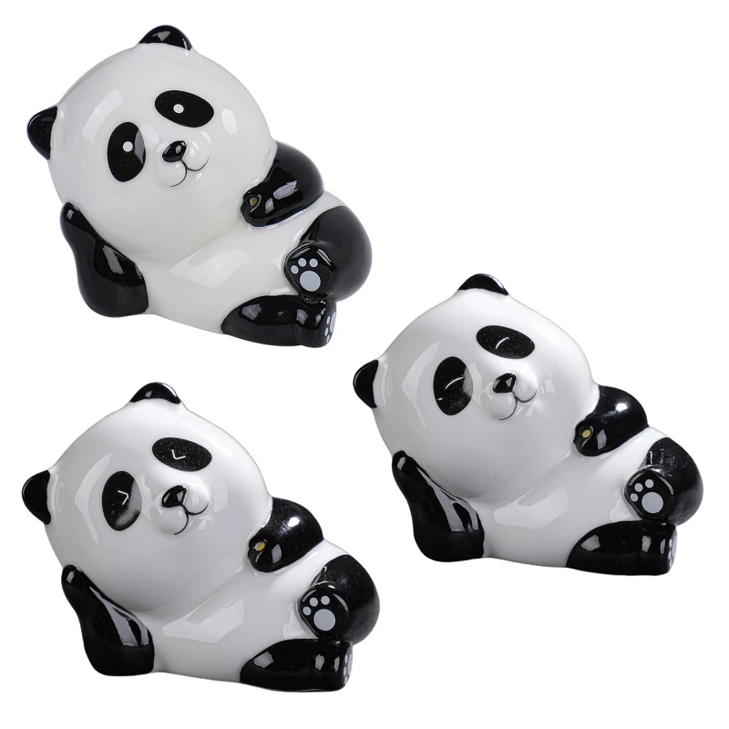

2022 New Ceramic Incense Stick Holder Animal Panda Incense Insert Stand Bracket for Home Bedroom Office Aromatherapy Furnace