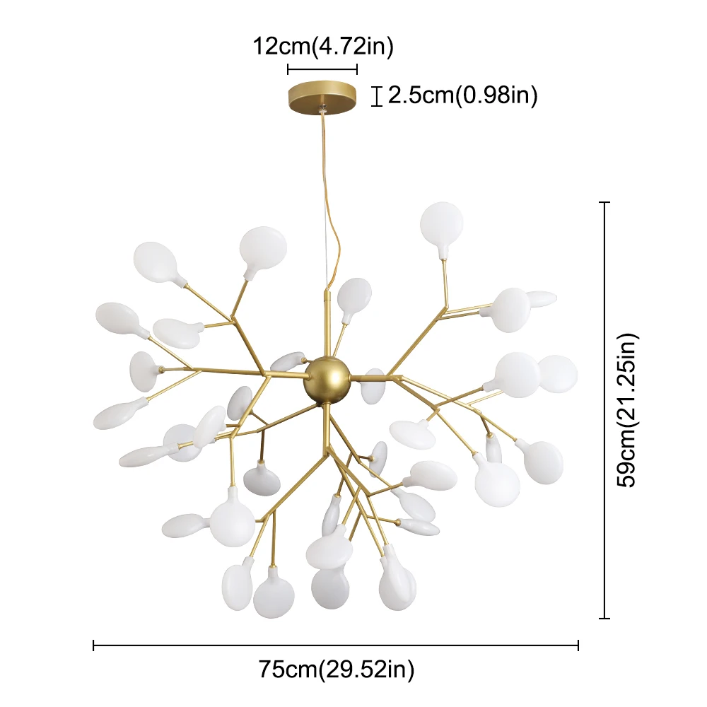 Современные подвесные люстры со светлячком акриловые светодиодные светильники
