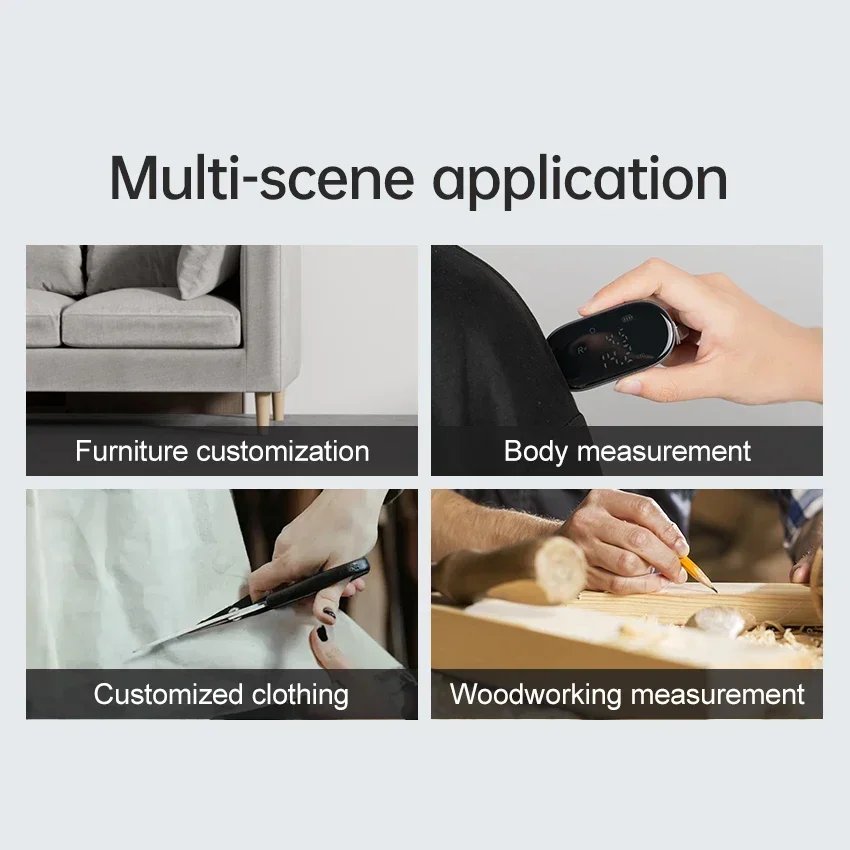 Новинка 2024 цифровая рулетка DUKA ATuMan Q2 измерительная электрическая 99 м миниатюрный