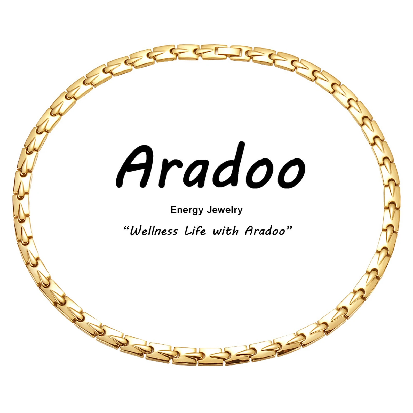 

Titanium Steel Energy Collar Necklace Water Drop Magnetic Energy Anti-radiation Anti-oxidation Anti-fatigue Health Necklace