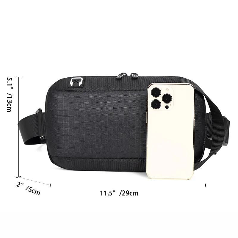 Fashion Chest Bag Men's 2022 New Waterproof Oxford Shoulder Bag Travel Leisure Waist Packs Sports Riding Chest Bags for Male