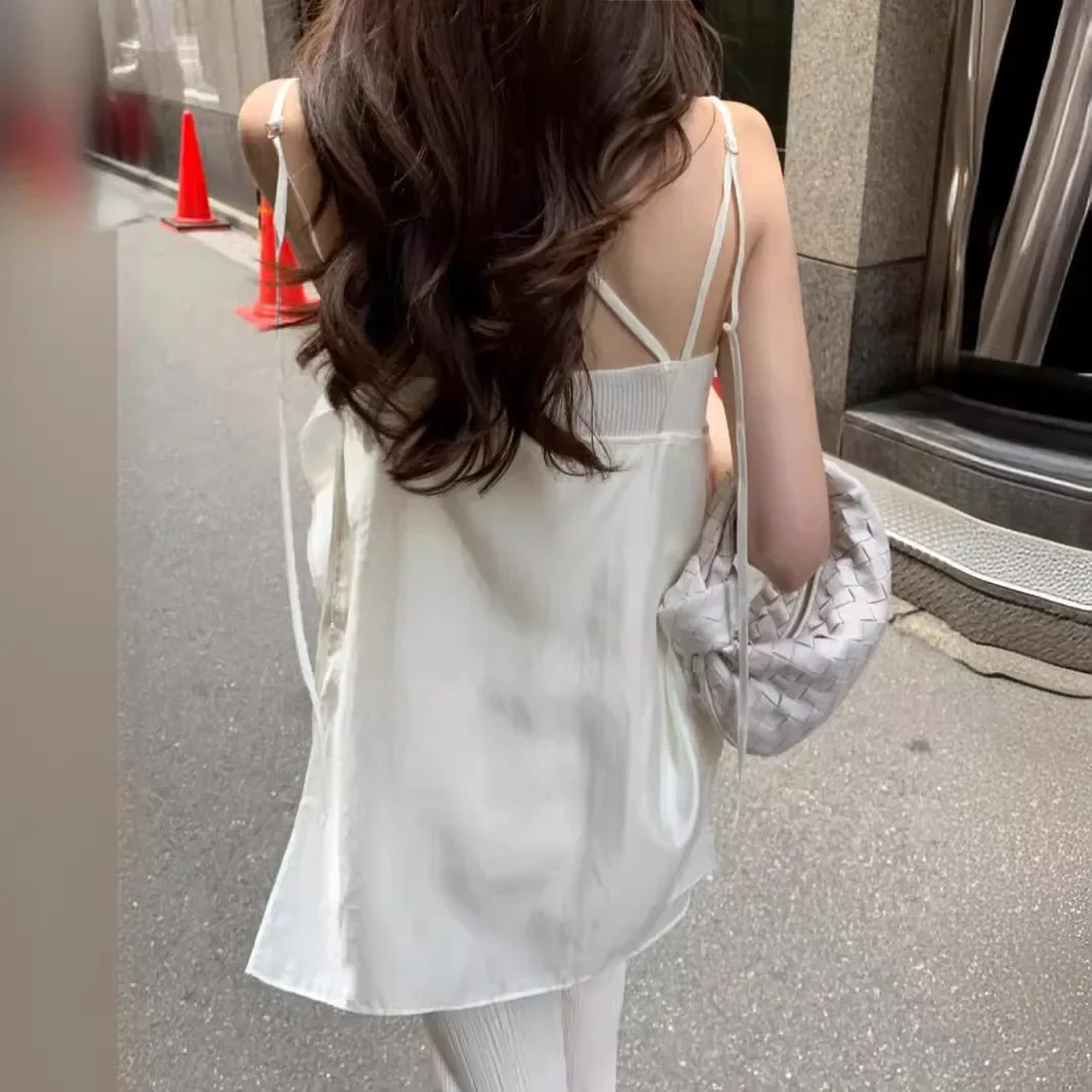 Шикарный корейский стиль летняя ниша уникальный дизайн с v-образным вырезом и