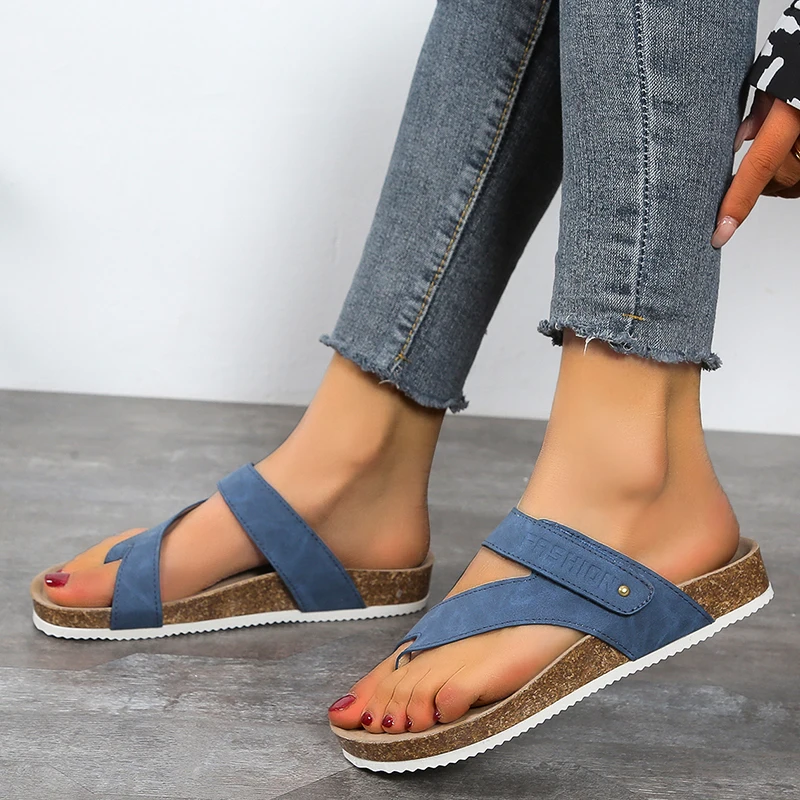 Slippers Women Sandals Summer Flip Flops New 2022 Platform Casual Sabot Shoes Flat Clogs Home Floor Apartments Dormitory Beach