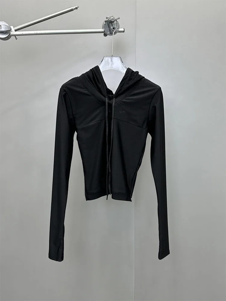 

2023 New Women Spring And Autumn Casual Comfortable Fashion High Stretch Sports Fabic Waist Slimming Long Sleeve Top