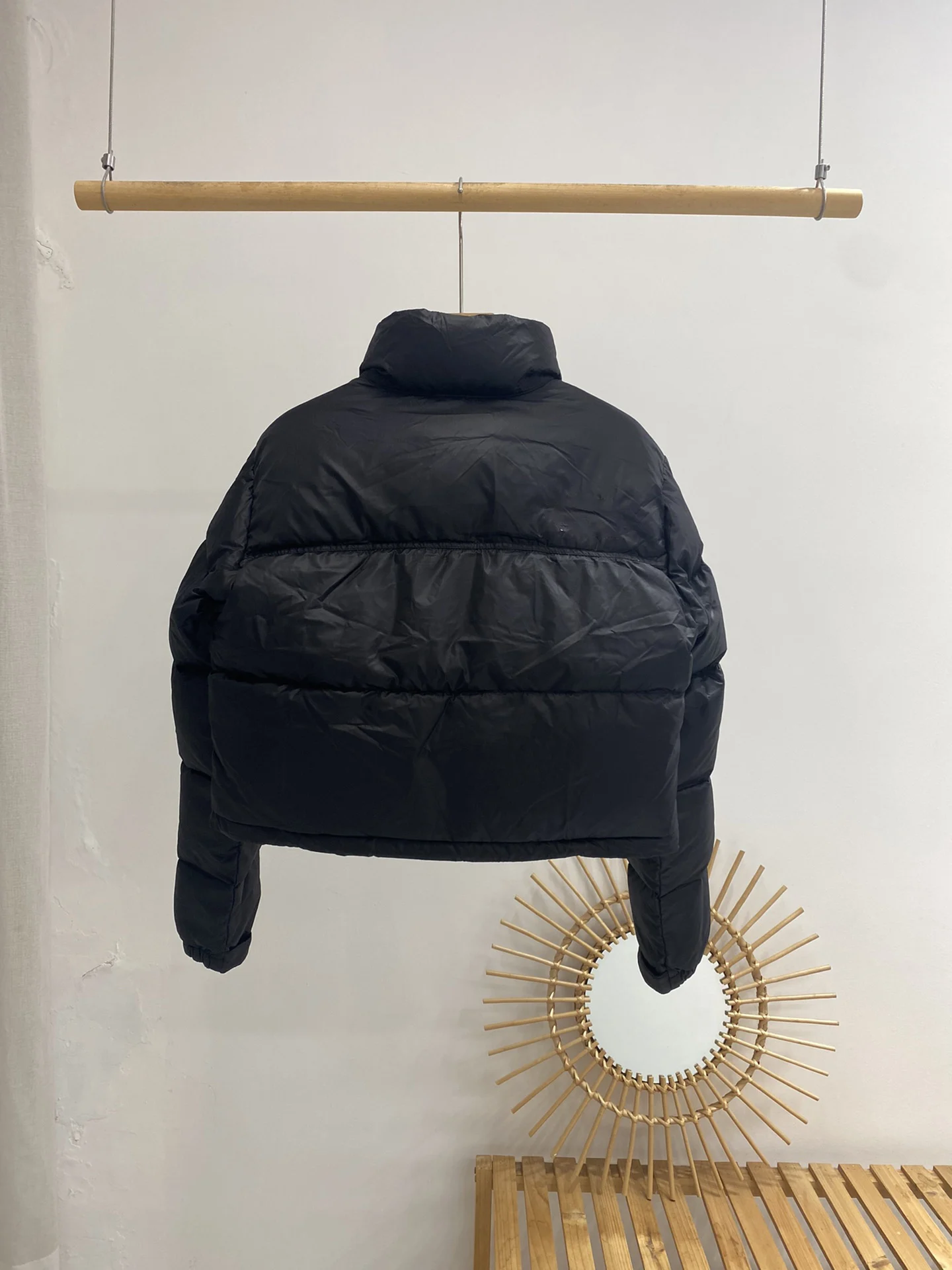 2022 new 1996 three-panel cropped new lettering embroidered ladies casual goose down jacket warm thick coat