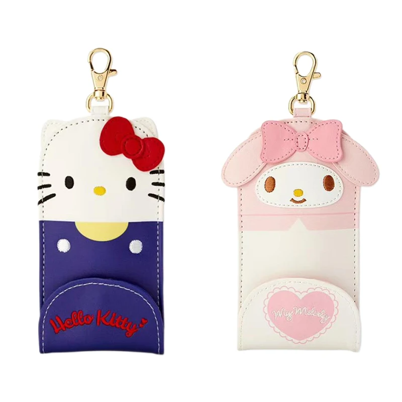 

Kawaii Sanrios Key Bag Hellokittys Mymelody Cartoon Cute Key Storage Bag Anime Suction Buckle Multi-Function Key Chain Girl Gift