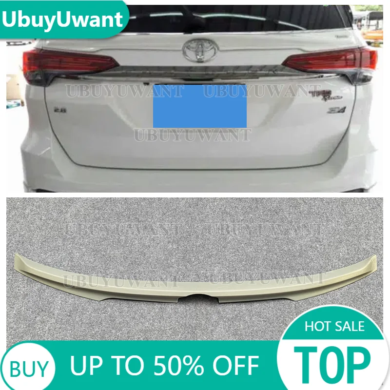 

Неокрашенный внешний задний спойлер для крыла багажника Toyota Fortuner 2016 2017 2018 2019