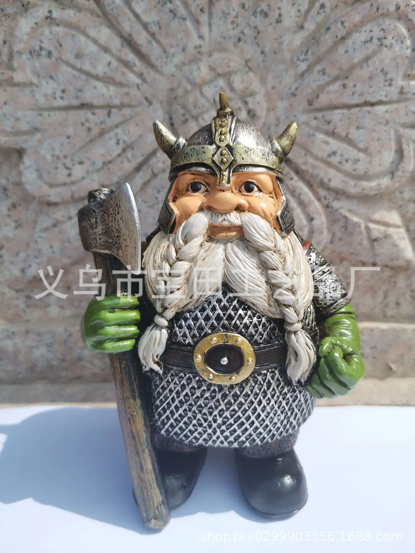 Скандинавский Викинг Victor норвежская карликовая статуя украшение для сада