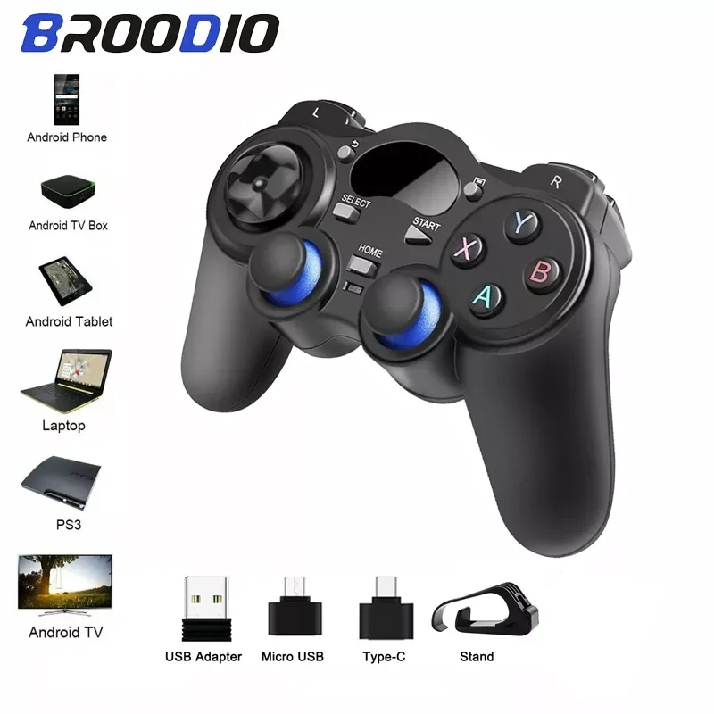 

Wireless Gamepad 2.4 G Controller Gamepad Android Joystick With OTG Converter For PS3/ Smart Phone For Smart TV Box Tablet PC