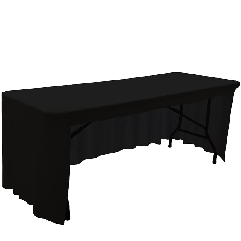 Elastic Folding Table Tablecloth 6FT 8FT size Decorate tablecloths for hotel banquets solid color spandex Fitted table cover