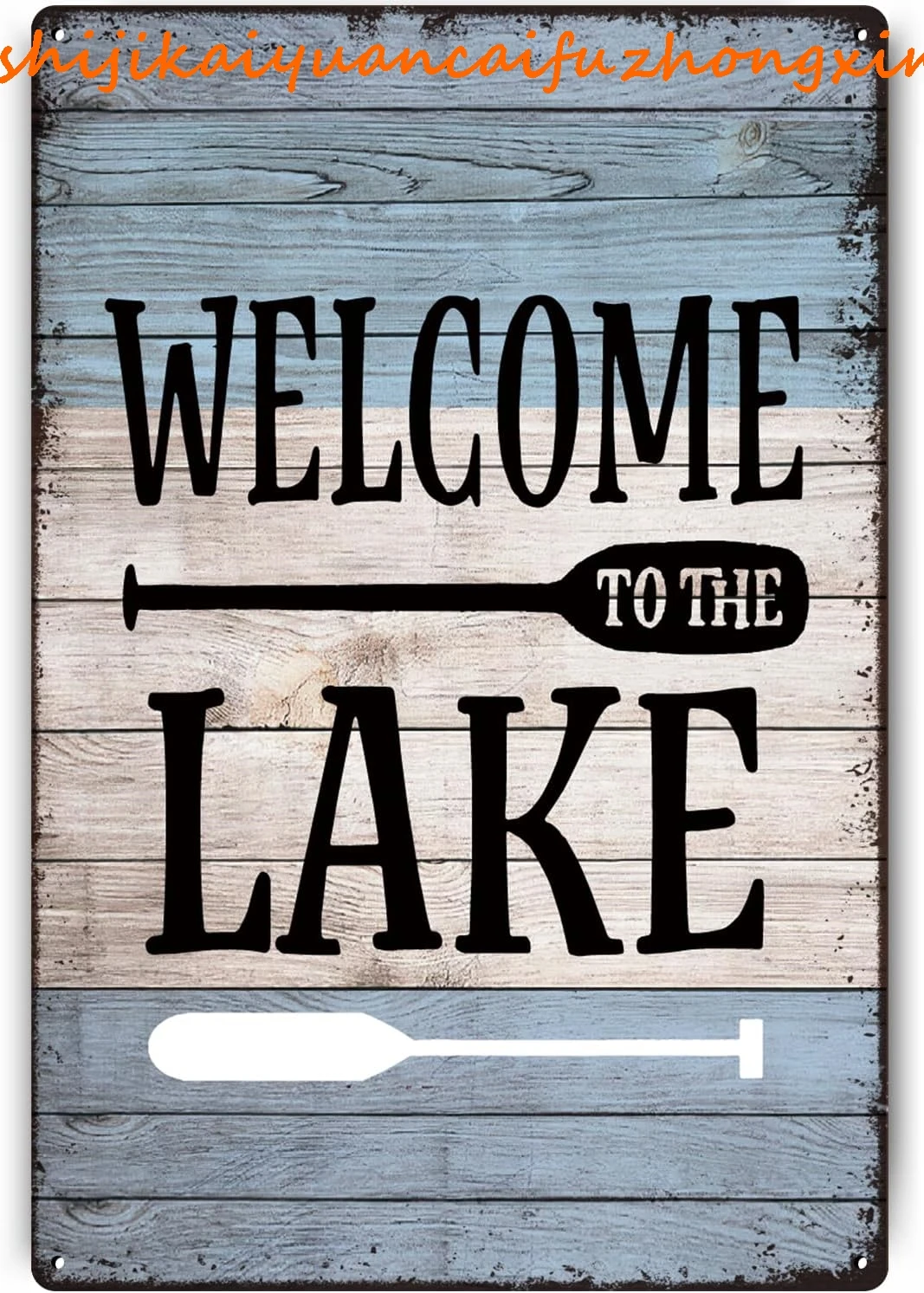 Винтажные жестяные вывески Znzd &quotДобро пожаловать в озеро&quot