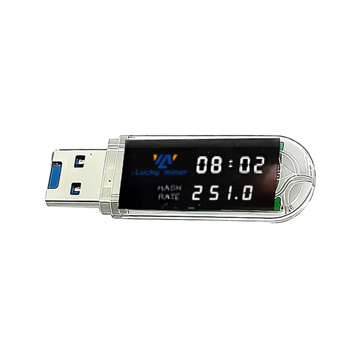 Фото DT655 Effortless-NerdMinerV2 LV03 USB BTC-майнер 250KH/S, обновленный мини-майнер для биткойнов и криптовалют, ASIC-майнер, бесшумный майнер №2