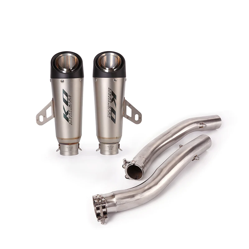 

51 мм для Kawasaki Z1000 2003-2006 комплект выхлопных труб из нержавеющей стали без застежки аксессуары для заднего выхода мотоцикла глушитель трубы гл...