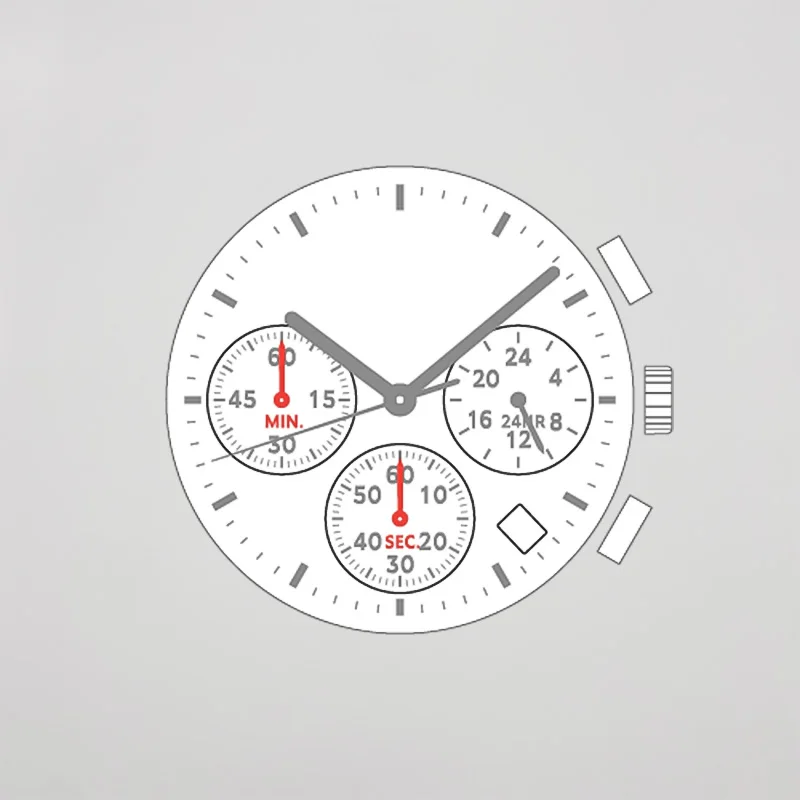 Новый японский многофункциональный кварцевый механизм Vd53C 3 6 9 секунд VD53B VD53 дата