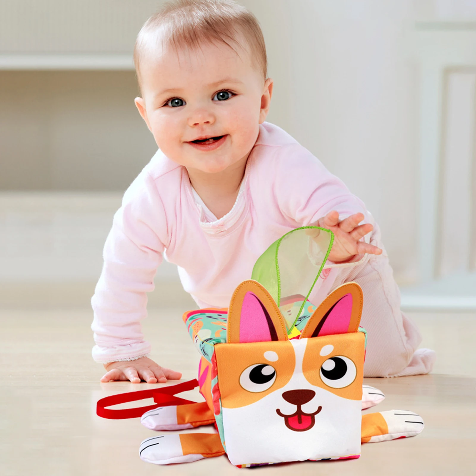 

Sensory Pull Along Baby Tissue Box Toddler Infant Colorful Juggling Rainbow Dance Scarves Juggling Rainbow Dance Scarves For