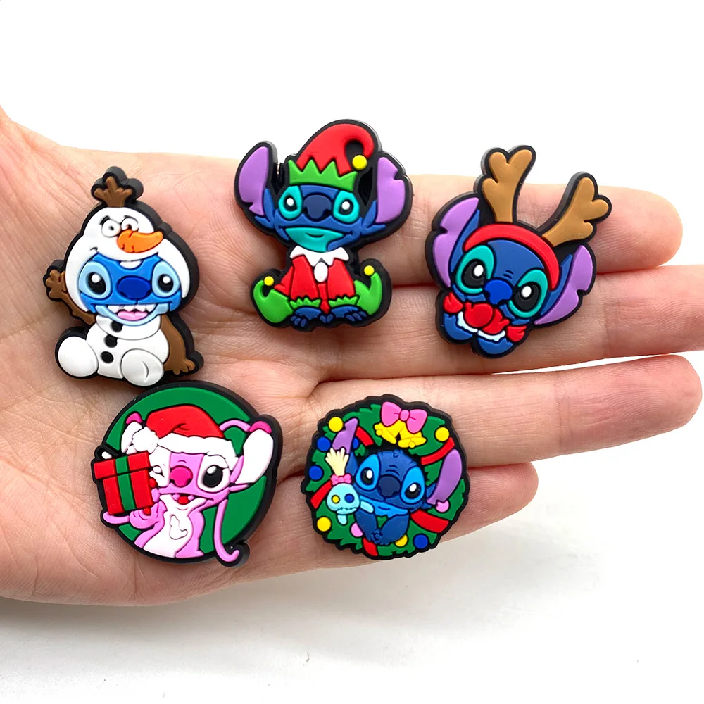 18 шт. рождественская серия милые подвески для обуви сабо шлепанцы с пузырьками