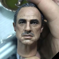 16 scale model headsculpt unpaintedpainted the godfather marlonbrando for 12 inch action figure male body collection