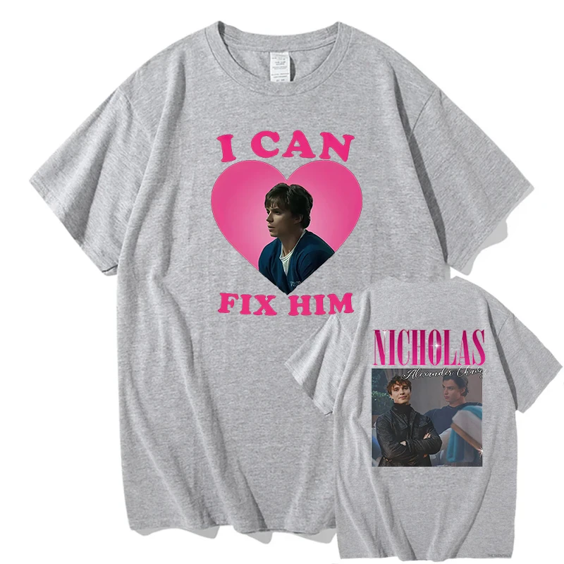 Мужская и женская двухсторонняя футболка из чистого хлопка с коротким рукавом