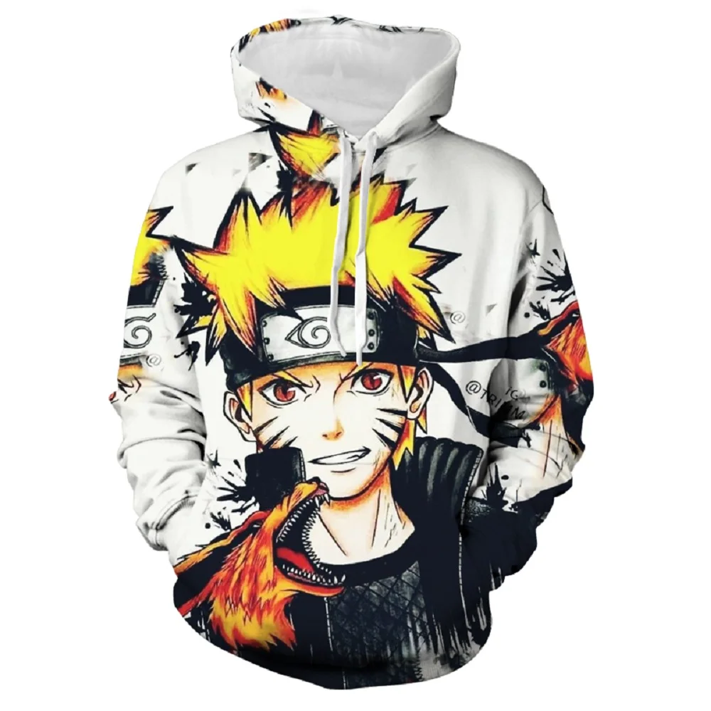 

Sudadera con capucha 3D de Anime Ninja para hombre, ropa deportiva informal, estilo Y2K, talla grande, disfraz