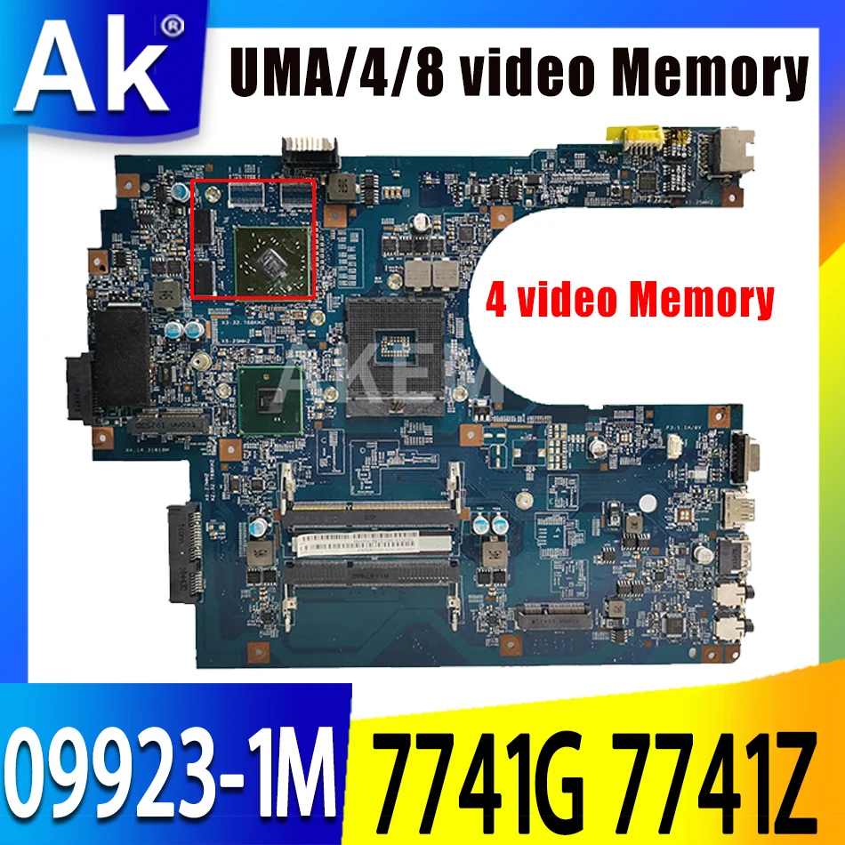 

For Acer Aspire 7741 7741Z 7741G Notebook Computer Motherboard Mainboard 7741G 7741Z 09923-1M Motherboard DD3