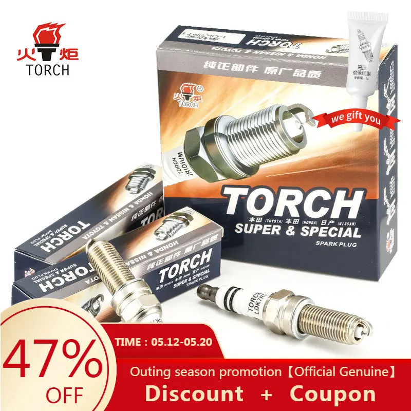 

4 шт/6 шт Китай оригинальные свечи зажигания TORCH LDK7RTI/YR7ME/LKR7D-DE/IXUH22/RER8YC