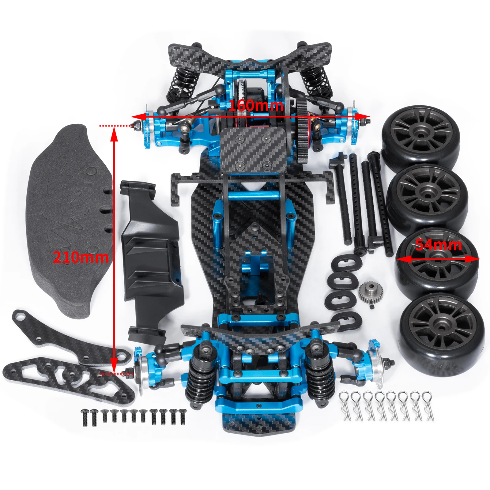 Фото AXSPEED MR комплект рамы шасси 205/257 мм Колесная база для Sakura D5 MR 1/10 RC Дрифт машина обновленные аксессуары №2