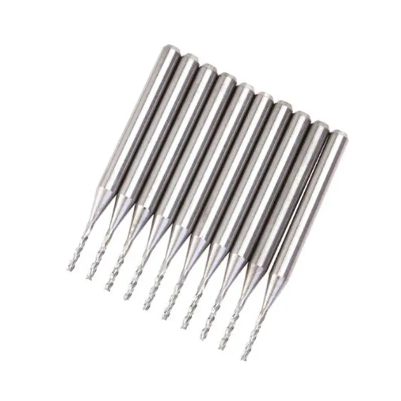 

10pcs 1.0mm Carbide PCB End Mills Endmills