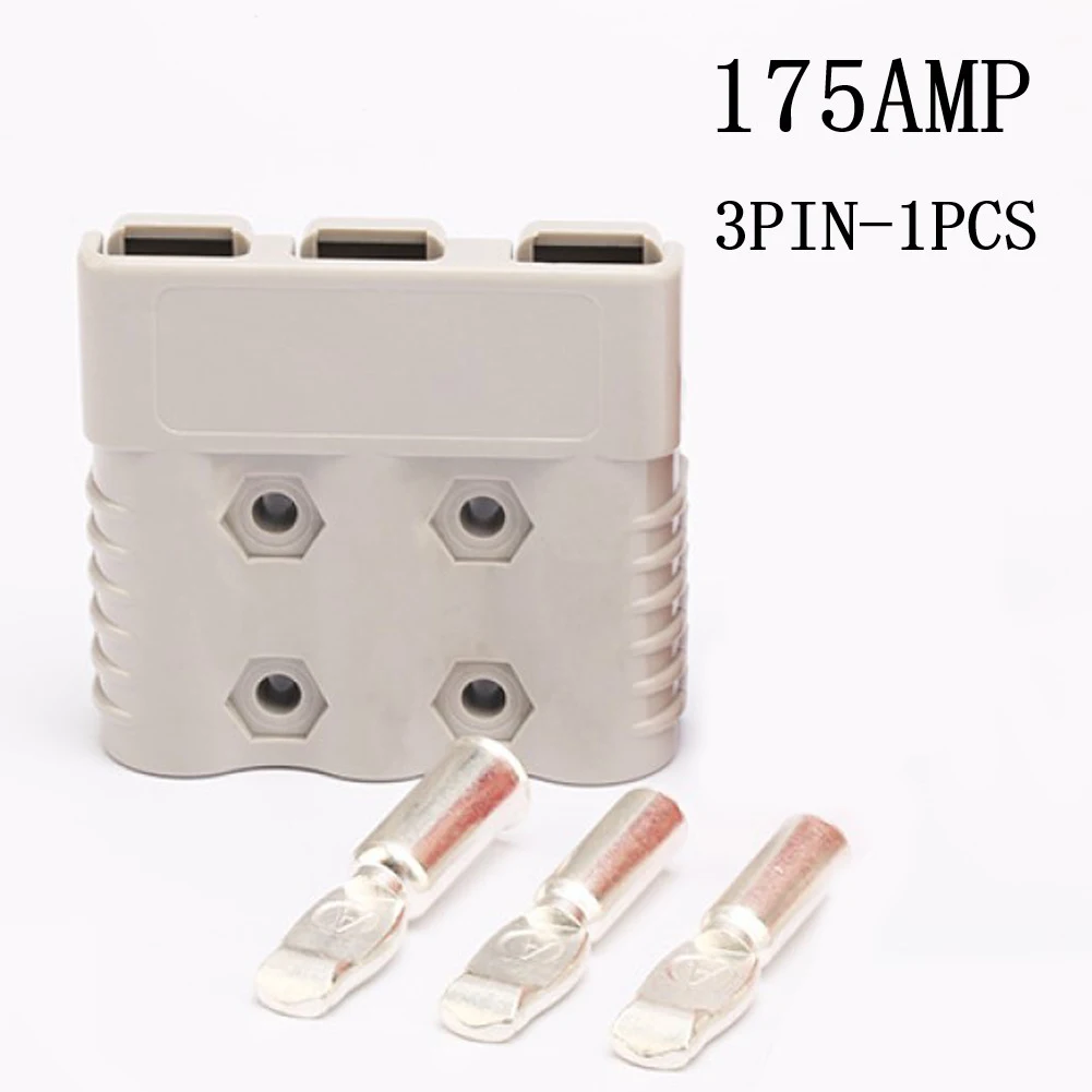 

175A For Anderson 3Pin Connector Electric Forklift Battery Power Connector 600V 4/2/1/0AWG Connector Terminal Set Caravan Parts