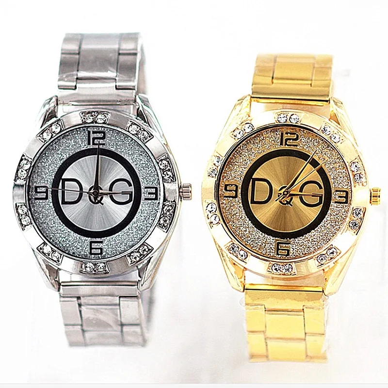 2023 Брендовые женские наручные часы DQG, повседневные женские часы из нержавеющей стали, со стразами, бриллиантами, женский подарок, часы
