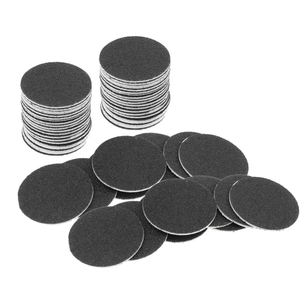 

60x Black Sandpaper Disk Replace for Electric Smooth Foot Callus Rasp Remover