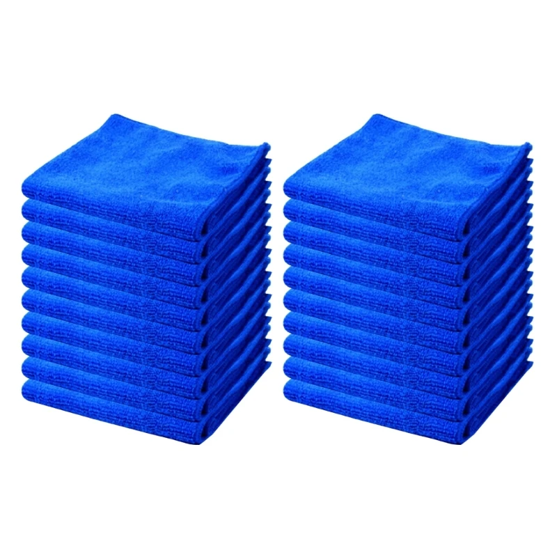 

20Pcs Microfiber Towel 30x30cm Car Washing Tools Auto Detailing Kitchen Towels Dropship