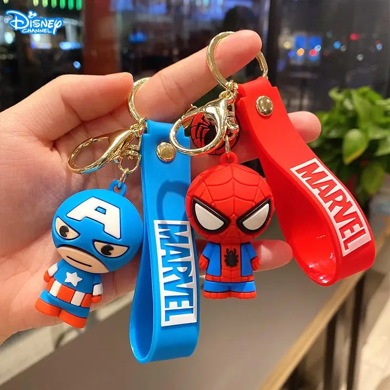 2022 Disney Marvel Spiderman Iron Man Hero Cartoon Keychain Toys Anime  Avengers Spiderman Figure PVC Bag Key Ring Toys Gift | Игрушки и хобби |  АлиЭкспресс
