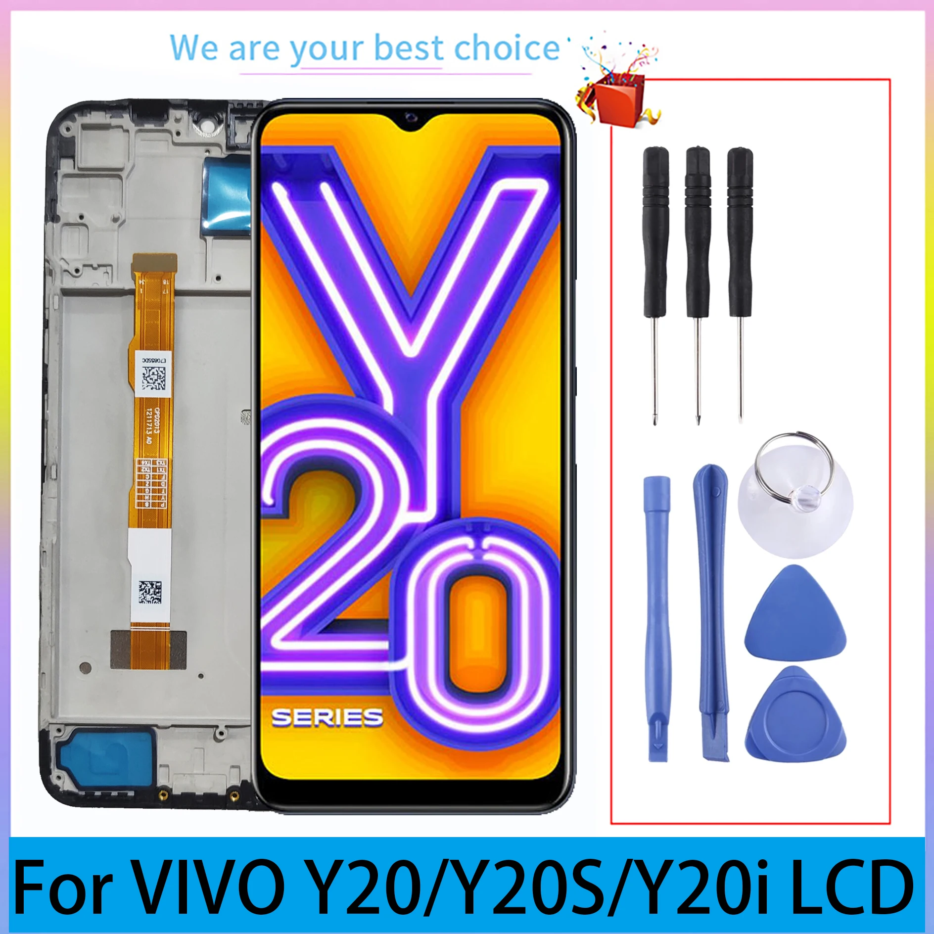 Для VIVO Y20 Y20S Y20I дисплей Origina ЖК-дисплей с рамкой сенсорный экран V2027 V2032 V2029