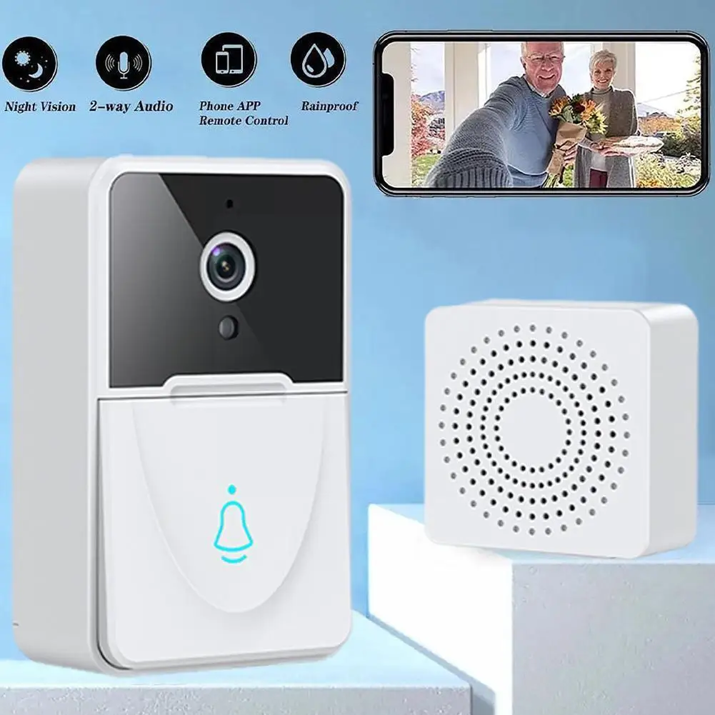 

Умный Видеозвонок X3 O4R9, беспроводной видеозвонок с камерой, Wi-Fi, HD