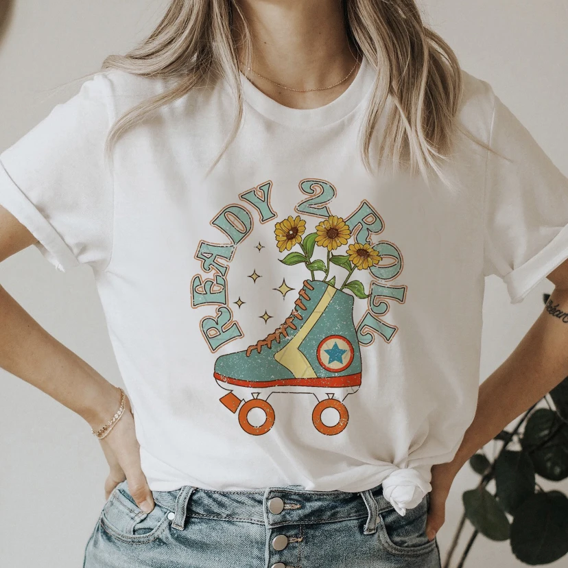 

Женская мультяшная Веселая Футболка 90-х с коротким рукавом 2022, летняя повседневная женская модная футболка с мультяшным рисунком, одежда