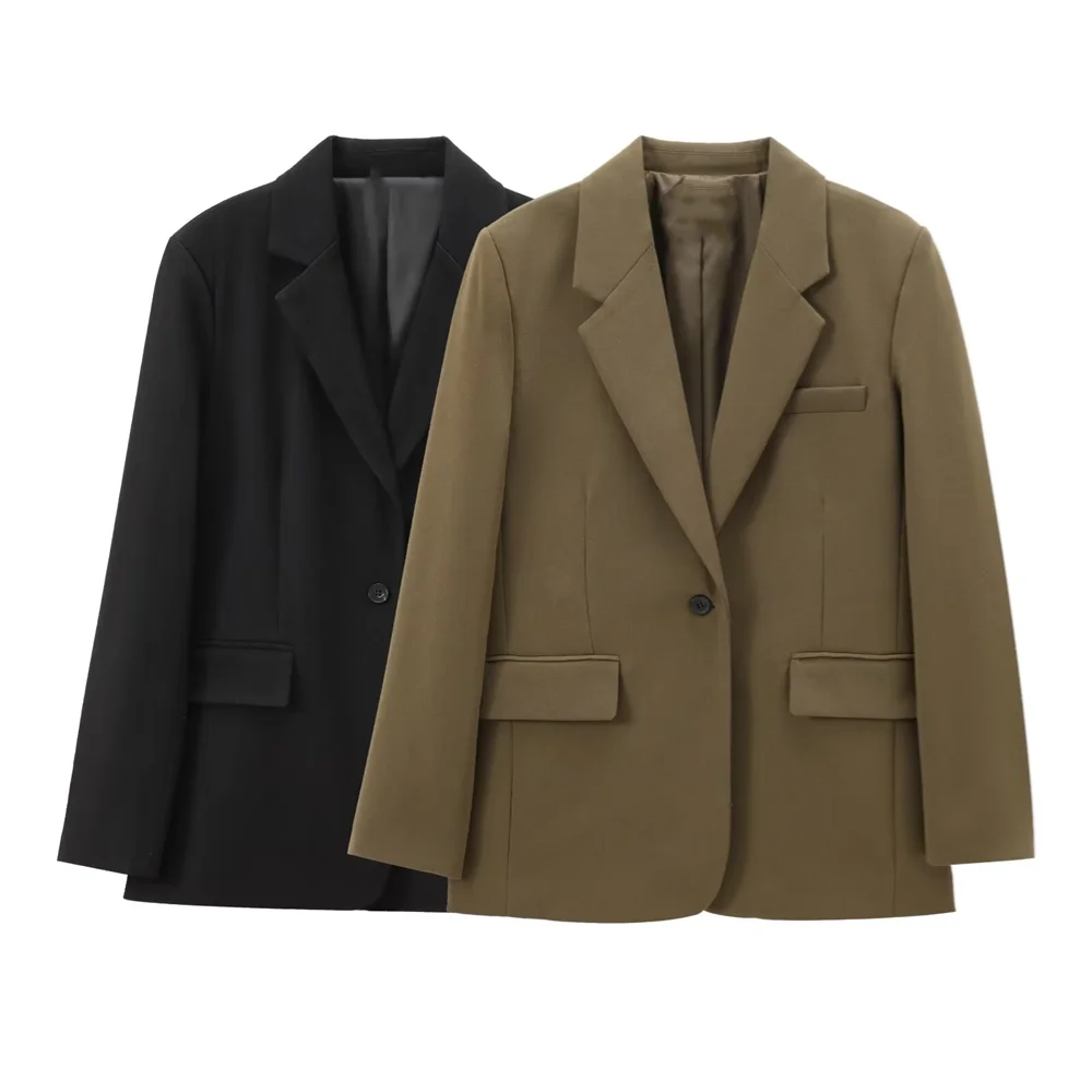 Осенняя новая женская одежда PB &amp ZA2024 стильная облегающая однотонная