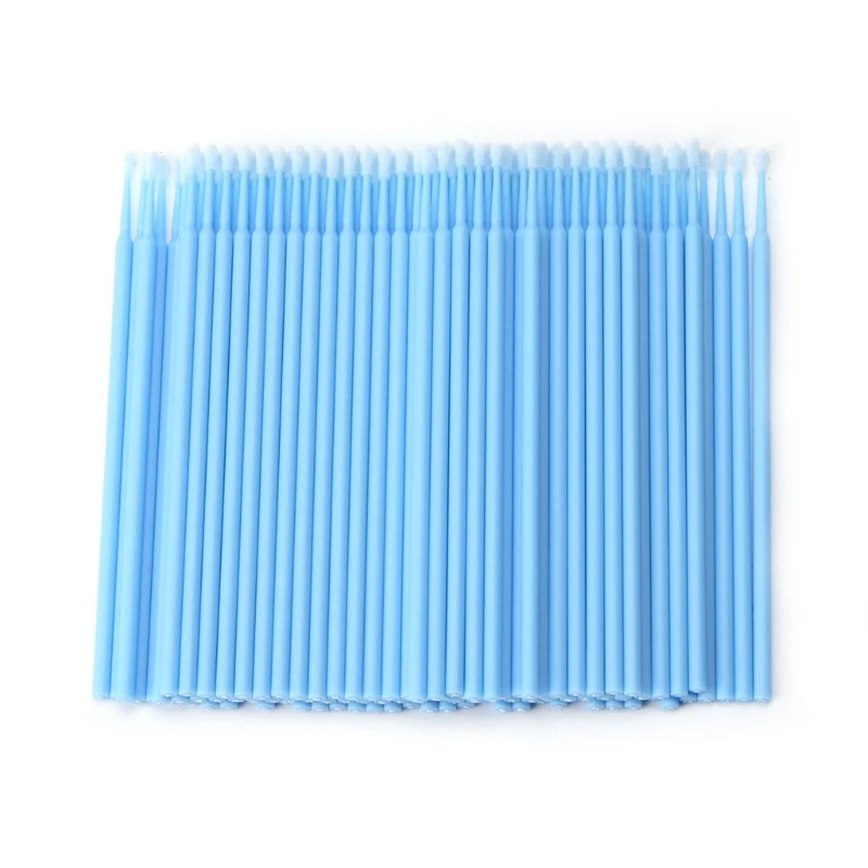 

2021 New 100Pcs Disposable Individual Lash Removing Micro Brush Eyelash Extension Tools