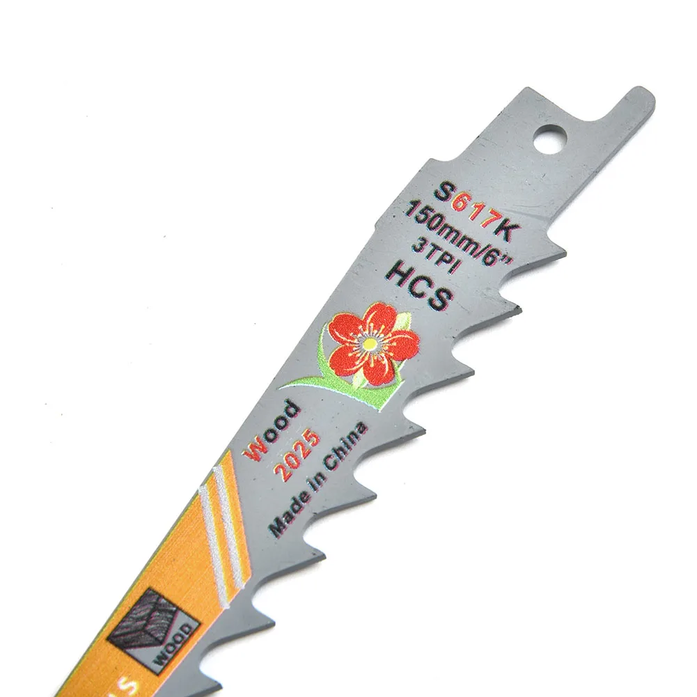 

Plunge Cuts Saw Blade For Curved Cuts Workshop Spare 150mm 3TPI Cutter Equipment HCS Part Pruning Reciprocating
