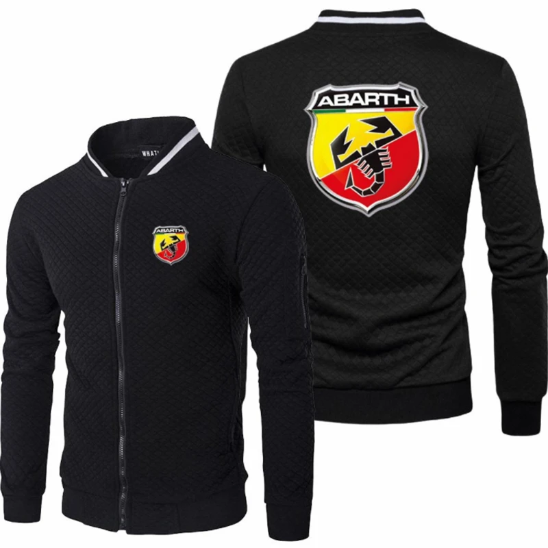 

Jacket Men Anime for ABARTH Car Print Casual HipHop Harajuku Gradient High Quality Cotton Men's baseball jacket Sweatshirt
