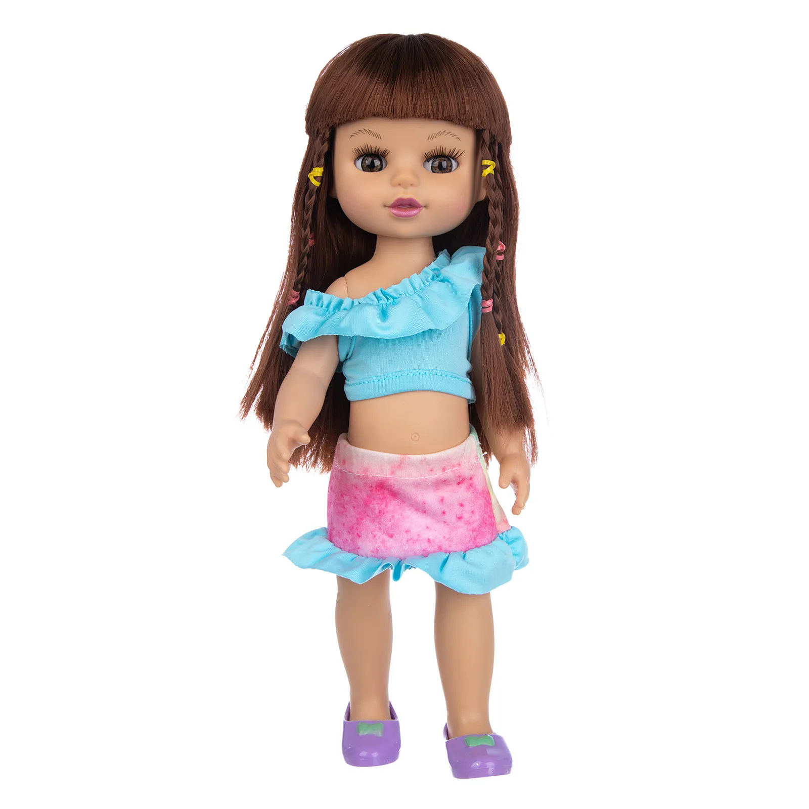 

Fish Game Hat Big Foam for Children Curly Vinyl Hair Skin Lace Baby Toy Skirt Baby 35.5CM Cute White Education