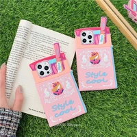 pink cute cigarette case phone cases for iphone 12 11 pro max mini xr xs max 8 x 7 se 2020 back cover