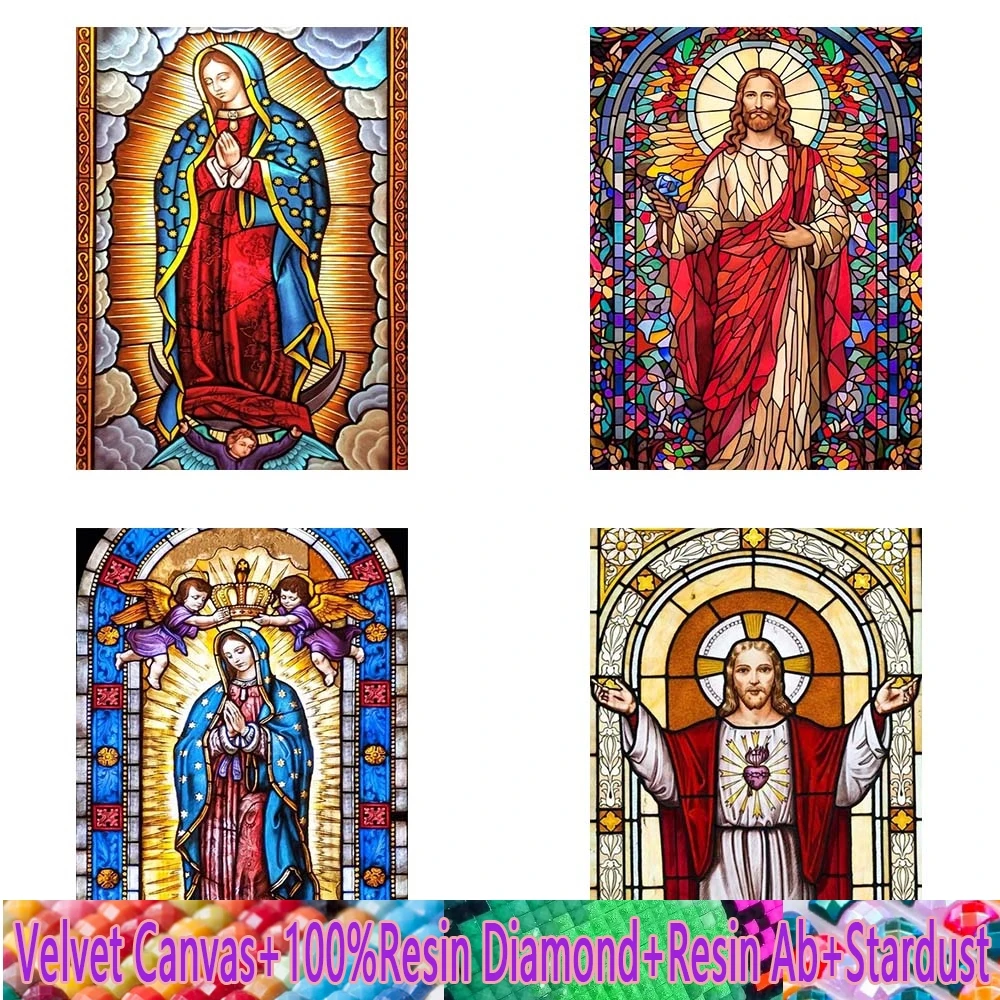 5d алмазная живопись набор для религиозной вышивки Иисус мать сделай сам вышивка