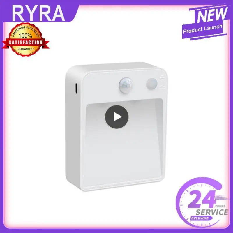 

On Auto 2 Modes Human Body Induction Night Light Aisle Light Cabinet Wireless Bedroom Motion Sensor Led Night Light White