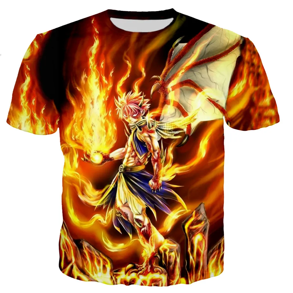 

Футболка мужская с 3d-рисунком хвоста феи, модная уличная одежда в стиле рок, приталенная Красивая универсальная готика, панк, лето 2022