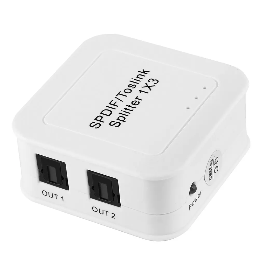 

Портативный мини SPDIF разделитель волокон цифровой оптический 1x3 1 вход 3 выход аудио сплиттер адаптер JP вилка