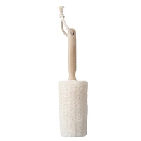 loofah scrubber natural loofah sponge brush wooden handle mug bottle cup dish washing sponge brush kitchen cleaning tools
