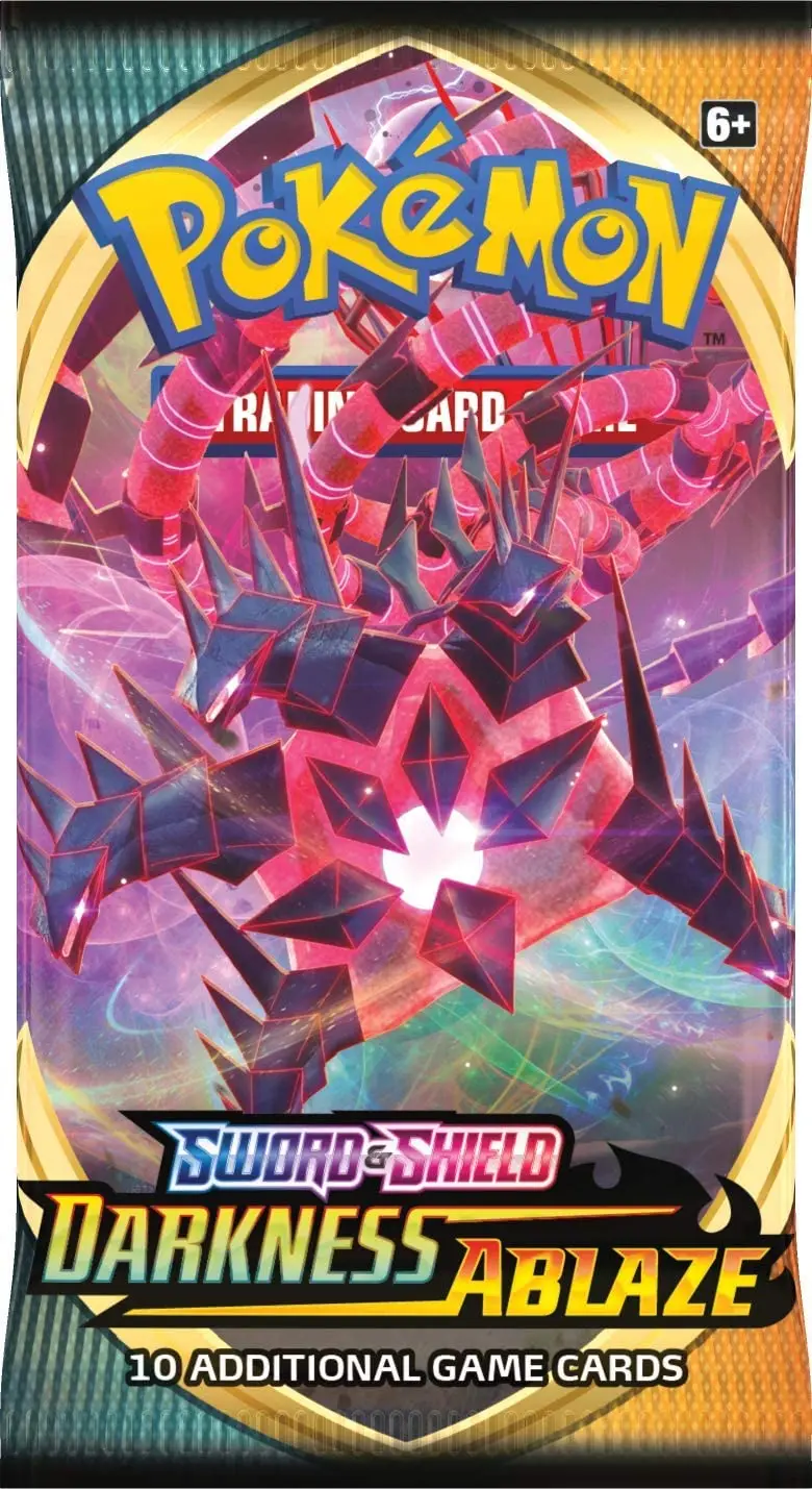 324 шт./кор. Pokmon TCG: Sword & Shield Dark Ablaze Коллекционная торговая карточка игровые