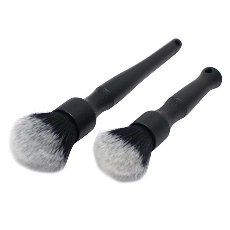 

2PCS Ultra-Soft Detailing Brush Set Scratch-Free Cleaning for Exterior Interior Panels Emblems, Badges, Gauge Cluster