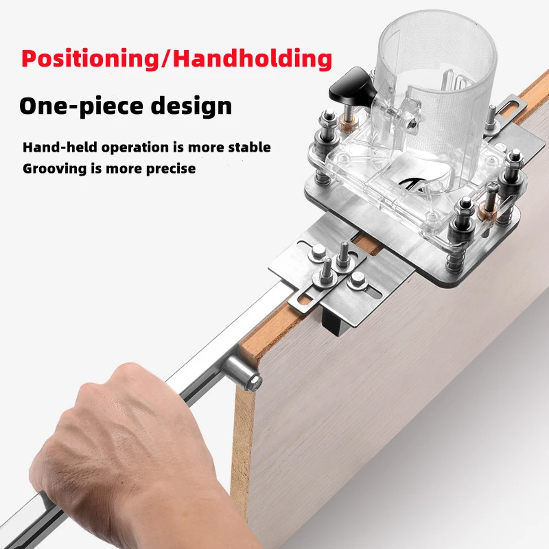 2 IN 1 Trimming Machine Connector Slotter Wardrobe Invisible Fastener Hinge Hole Opener Mold Trimmer Woodworking Tools Kit