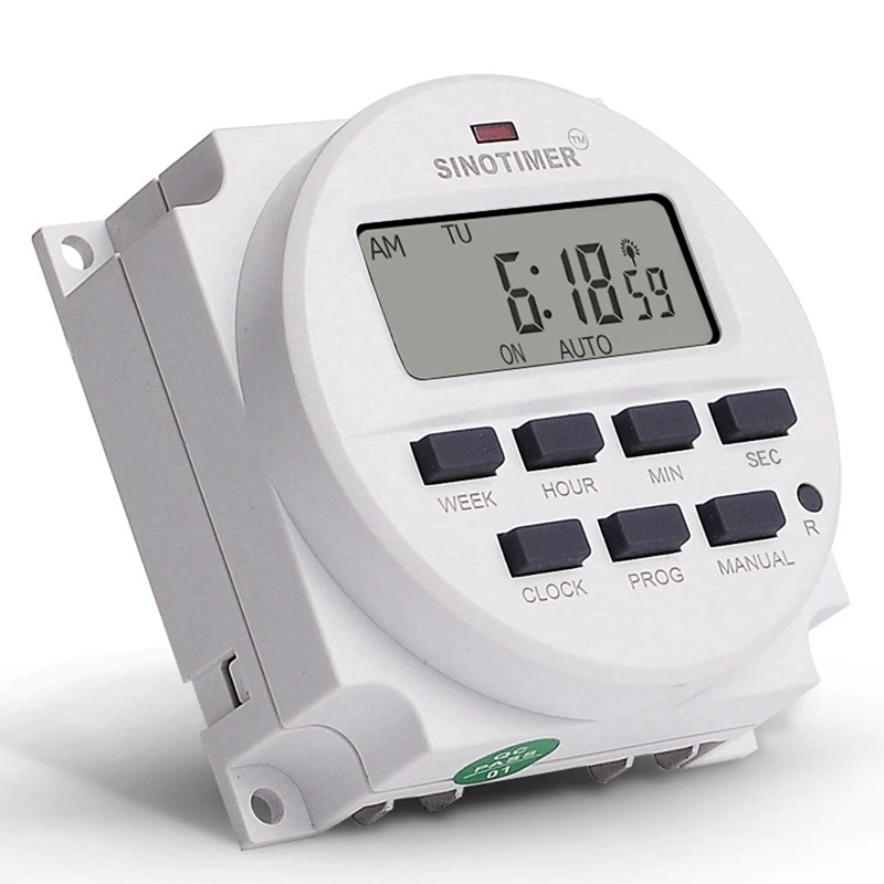 

4X SINOTIMER TM618SH-1 1 Second Weekly Programmable Digital Timer Automatically Turn On Off Microcomputer Time